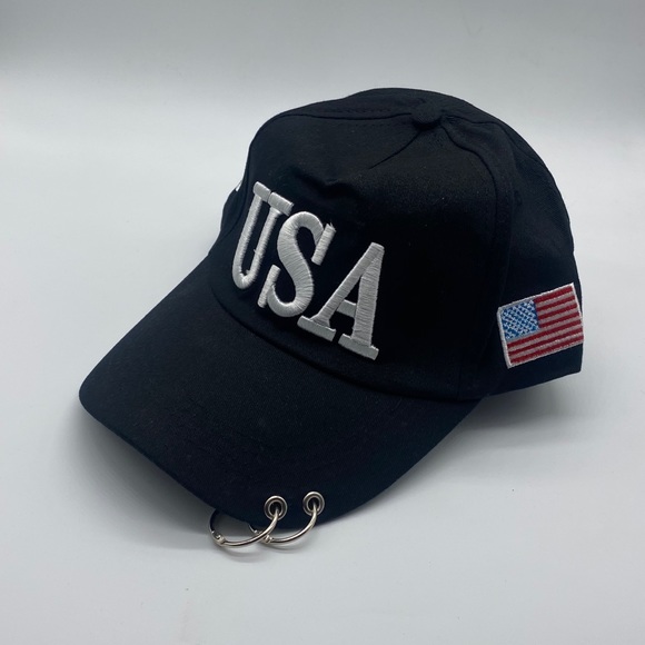USA 45 Flag Embroidered MAGA Trump Campaign Hat - Picture 6 of 8